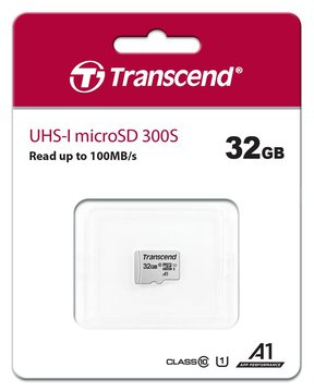 Карта памяти Transcend microSD 32GB C10 UHS-I R100/W20MB/s (TS32GUSD300S) TS32GUSD300S фото
