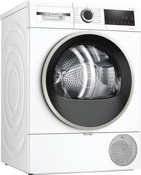 Сушильна машина Bosch тепловий насос, 9кг, A++, 60см, дисплей, білий (WQG242A0ME) WQG242A0ME фото