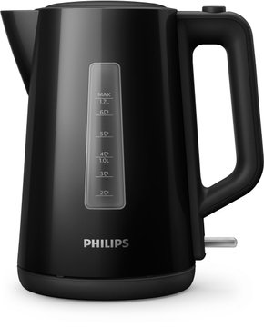 Електрочайник Philips Series 3000, 1.7л, пластик, чорний HD9318/20 фото