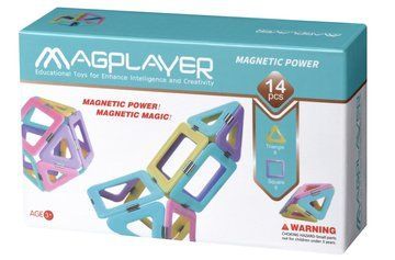 Конструктор магнітний 14 ел. MagPlayer (MPH2-14) MPH2-14 фото