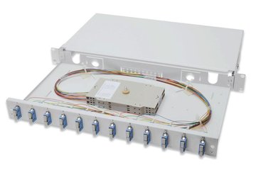 Оптична панель DIGITUS 19' 1U, 12xSC Duplex, OS2, зібрана - Уцінка DN-96321/9 фото