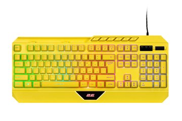 Клавіатура 2E GAMING KG315 RGB USB Yellow Ukr (2E-KG315UYW) 2E-KG315U фото
