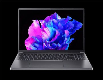 Ноутбук Acer Swift X SFX16-61G 16" 3.2K OLED, AMD R9-7940HS, 16GB, F1TB, NVD4050-6, Win11, серый (NX.KFPEU.002) NX.KFPEU.002 фото