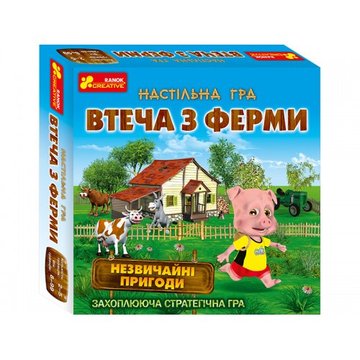 Детская настольная игра "Побег из фермы" 19120057 на укр. языке 19120057 фото