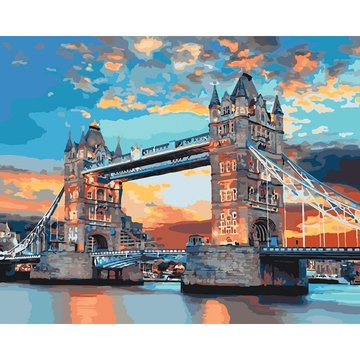 Картина по номерам. Городской пейзаж "Лондонский мост" , 40*50 см (KHO3515) KHO3515 фото