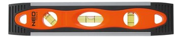 Уровень Neo Tools, 20см, 3 капсулы, прорезиненный корпус, магнит 71-000 фото