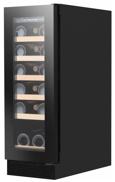 Холодильник Philco для вина, 183.5х65.5х68, холод.отд.-474л, зон - 1, бут-143, диспл, подсветка, черный PW1433LV PW19GFB фото