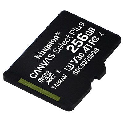 Карта пам'яті Kingston microSD 256GB C10 UHS-I R100/W85MB/s (SDCS2/256GBSP) SDCS2/256GBSP фото
