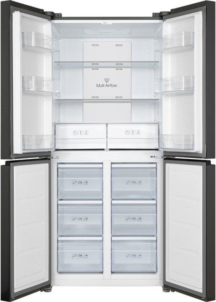 Холодильник TCL SBS, 185х84х68, холод.відд.-301л, мороз.відд.-169л, 4 дв., A+, NF, нерж (RP470CSF0) RP470CSF0 фото