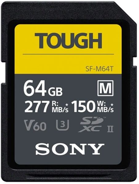 Карта памяти Sony 64GB SDXC C10 UHS-II U3 ​​V60 R277 / W150MB / s Tough (SFM64T.SYM) SFM64T.SYM фото