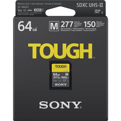 Карта памяти Sony 64GB SDXC C10 UHS-II U3 ​​V60 R277 / W150MB / s Tough (SFM64T.SYM) SFM64T.SYM фото