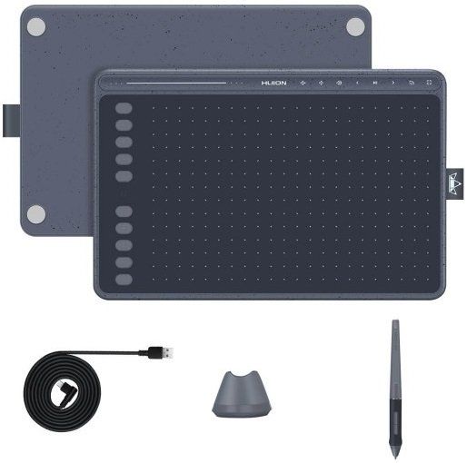Графічний планшет Huion 10"x6.35" HS611 USB-C,сірий HS611SG_HUION фото