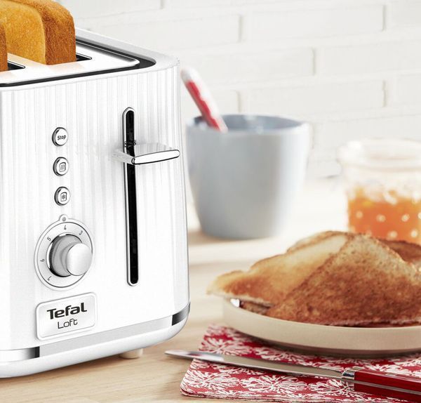 Тостер Tefal LOFT, 850Вт, пластик, білий (TT761138) TT761138 фото