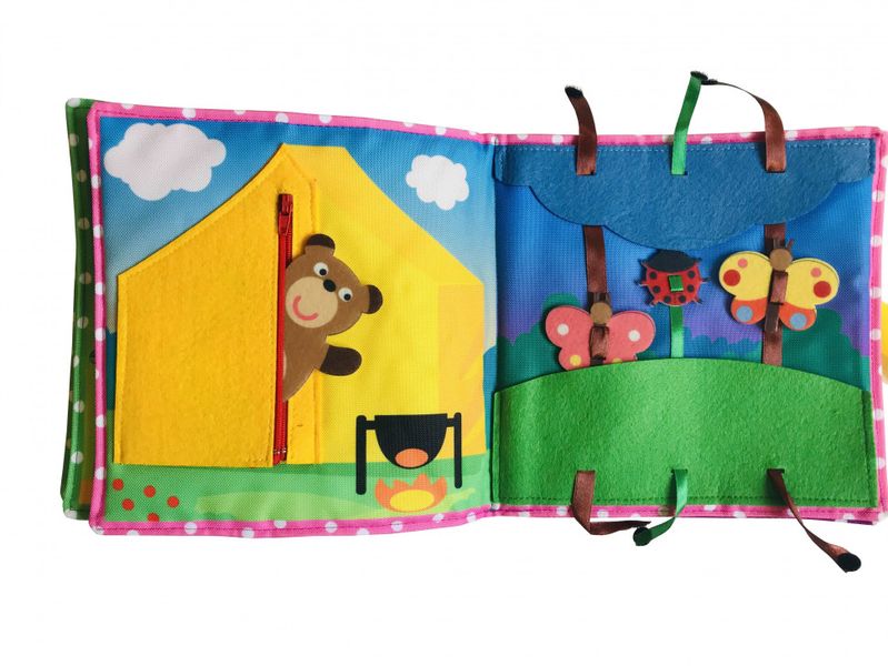 Текстильная развивающая книга для малышей Bambini "Щенок" (403655) 403655 фото