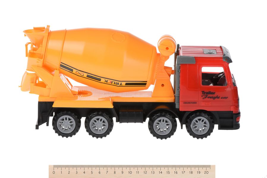 Машинка енерціонная Same Toy Truck Бетонозмішувач червоний з бульдозером 98-88Ut-1 - Уцінка 98-88Ut-1 фото