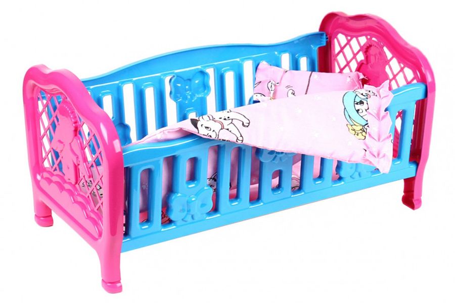 Кроватка для куклы 4494TXK с постельным бельем (4494TXK(Blue)) 4494TXK(Blue) фото