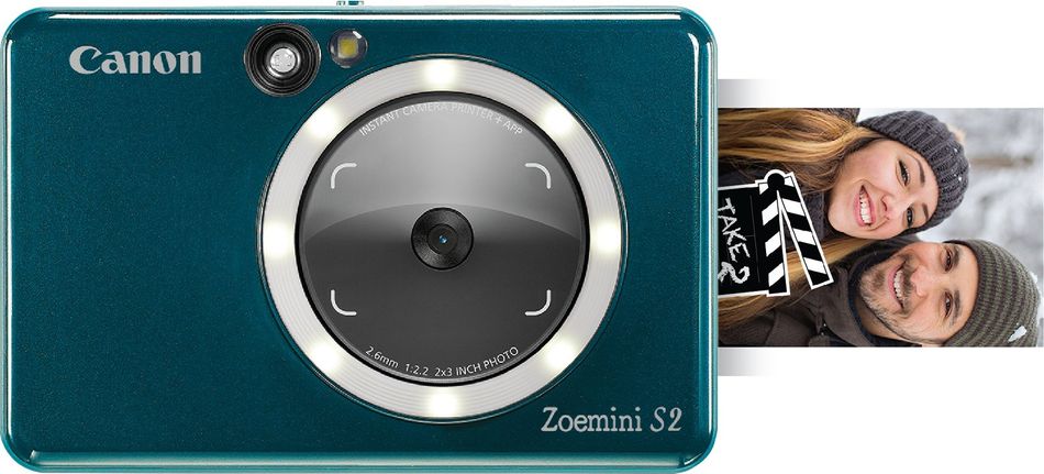 Портативна камера-принтер Canon ZOEMINI S2 ZV223 Green (4519C008) 4519C фото