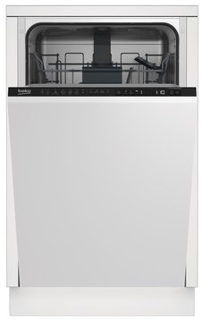 Посудомийна машина Beko вбудовувана, 10компл., A++, 45см, дисплей, білий DIS26022 фото
