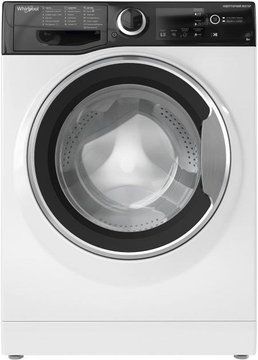 Стиральная машина Whirlpool фронтальная, 6кг, 1200, A+++, 43см, дисплей, инвертор, черный люк, белый - Уценка WRBSB6228BUA фото