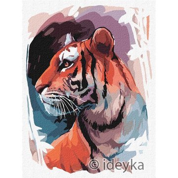 Картина за номерами "Погляд тигра" 30х40 см Картина за номерами "Погляд тигра" Ідейка 30х40 см (KHO4233) KHO4233 фото