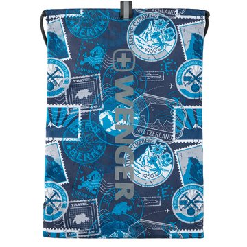 Рюкзак на мотузках Wenger FlowUp, синій принт 610193 фото