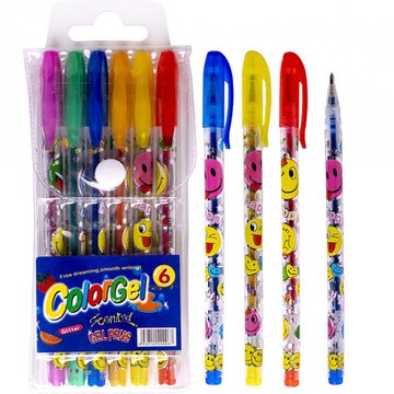 Набір ручок ароматизованих гелевих 6 кольорів 805-6 805-6 фото