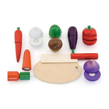 Іграшкові продукти Viga Toys Нарізані овочі з дерева (56291) 56291 фото