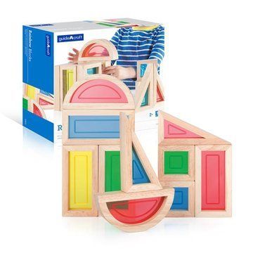 Кубики Guidecraft Block Play Большая радуга, 14 см, 10 шт. (G3015) G3015 фото