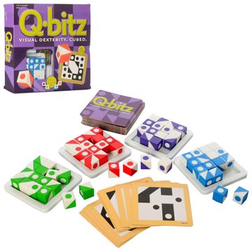 Настільна гра Q-bitz 174QB, кубики Гра 174QB (24шт) настільна, Q-bitz, кубики, в кір-ці, 27-26,5-5см 174QB фото