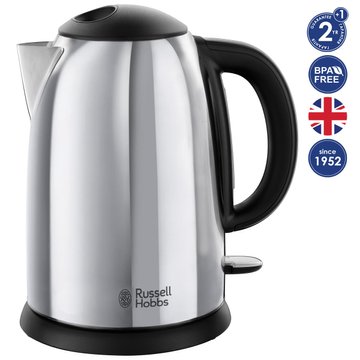 Электрочайник Russell Hobbs Victory, 1.7л, металл, серебристо-черный (23930-70) 23930-70 фото