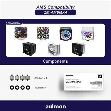 Крепление для AMD AM5 Zalman ZM-AM5MKA, CNPS10X Performa Black/White, CNPS10X Performa ST, CNPS16X Black/White, CNPS17X, CNPS20X ZM-AM5MKA фото