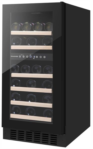 Холодильник Snaige для вина, 173x60х60, полок - 6, зон - 1, бут-105, 1дв., ST, алюмин.дверь, черный WD35SM-S3JJSG (PW32GD) PW32GD фото