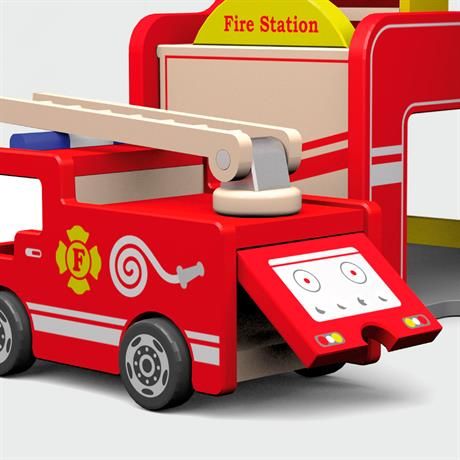 Дерев'яний ігровий набір Viga Toys Пожежна станція (50828) 50828 фото