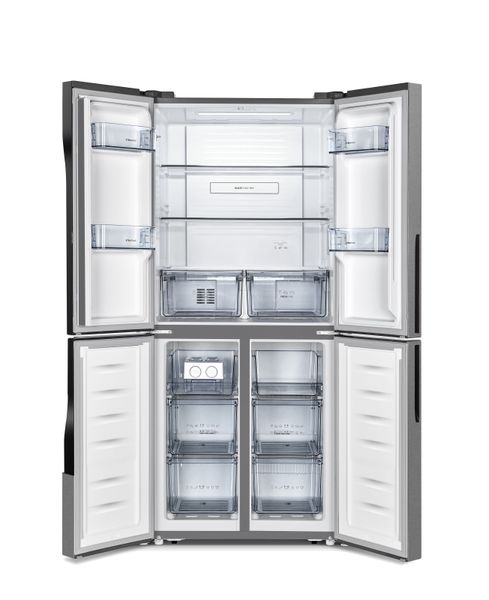 Холодильник SBS Gorenje, 182х64х80см, 4 двері, 265( 129)л, А+, ST, Інвертор , Зона св-ті, Внутр. Диспл, Нерж (NRM8181MX) NRM8181MX фото