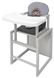 Стульчик-трансформер Babyroom Пеппи-250 серый серый/графит (ежик, цветы) (680975)
