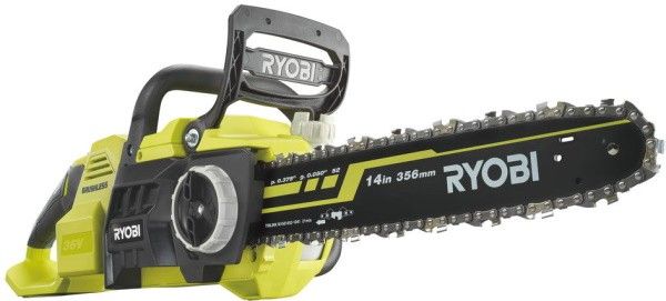 Пила ланцюгова акумуляторна Ryobi RY36CSX35A-0, 36В MAX POWER, шина 35см Oregon, безщіткова, без АКБ та ЗП (5133004595) 5133004595 фото