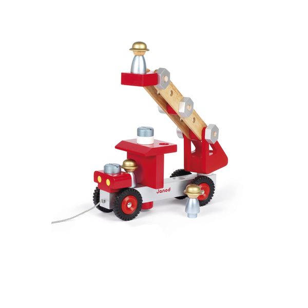 Игровой набор Janod Пожарная машина с инструментами J06498 - Уцінка J06498 фото