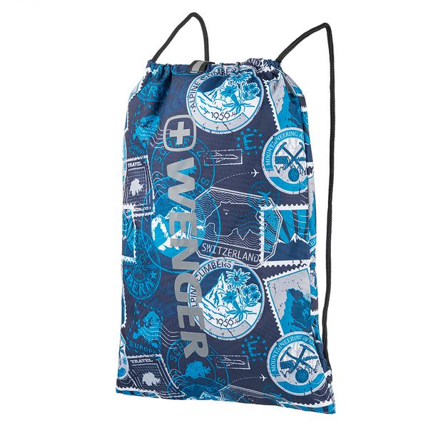 Рюкзак на мотузках Wenger FlowUp, синій принт (610193) 610193 фото