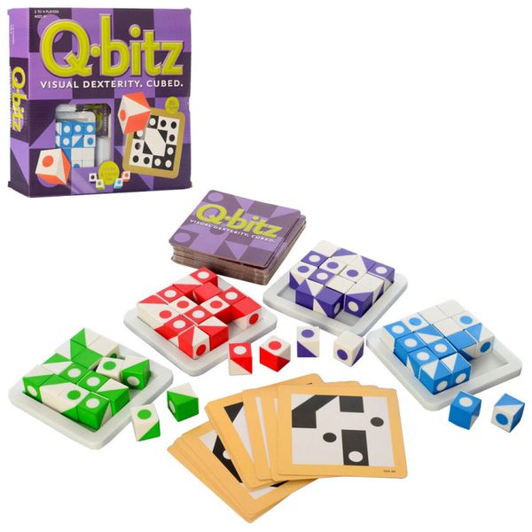 Настольная игра Q-bitz , кубики Игра (24шт) настольная, Q-bitz, кубики, в кор-ке, 27-26,5-5см (174QB) 174QB фото