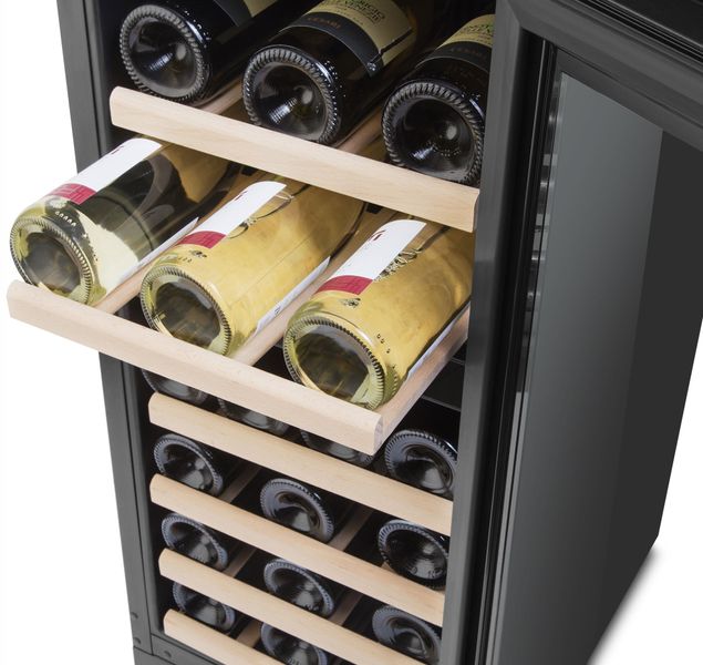 Холодильник Snaige для вина, 173x60х60, полок - 6, зон - 1, бут-105, 1дв., ST, алюмин.дверь, черный WD35SM-S3JJSG PW32GD фото