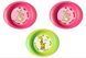 Набор тарелочек (3шт. глубокие) Nuvita (NV1422Pink) NV1422 фото