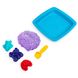 Набор песка для детского творчества - KINETIC SAND ЗАМОК ИЗ ПЕСКА (фиолетовый,454 г,формочки,лоток)