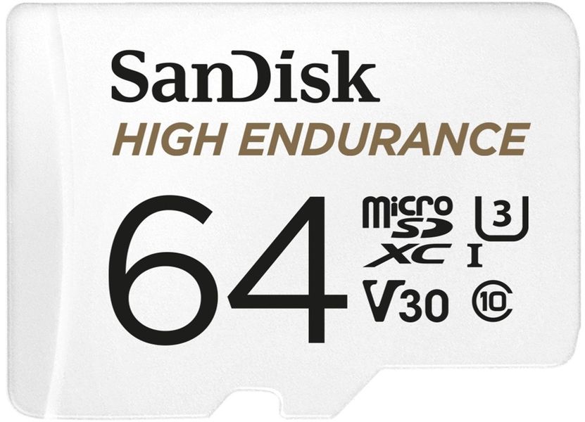 Карта пам'яті SanDisk microSD 64GB C10 UHS-I U3 V30 R100/W40MB/s High Endurance (SDSQQNR-064G-GN6IA) SDSQQNR-064G-GN6IA фото