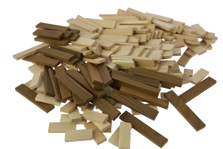 Конструктор дерев'яний Будівельні блоки (натуральний) Goki 58532 - Уцінка 58532 фото