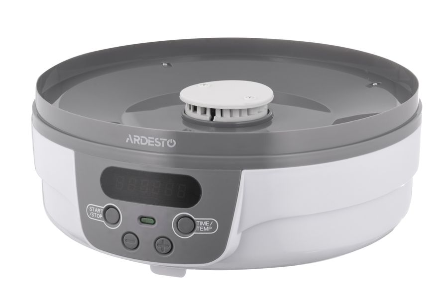 Сушка для продуктів Ardesto - 250Вт/ 5 піддонів вис. 3см/ діаметр 32см/ рег. темп./ таймер/ біла (F5321T) FDB-5321T фото
