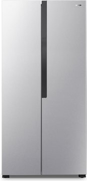 Холодильник SBS Gorenje, 185х63х83см, 2 двері, 264( 164)л, А+, NF+ , Зона св-ті, Зовн. Диспл, Сріблястий (NRS8181KX) NRS8181KX фото