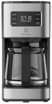 Кавоварка Electrolux крапельна, 1.375л, мелена, дисплей, програмований таймер, нерж (E5CM1-6ST) E5CM1-6ST фото