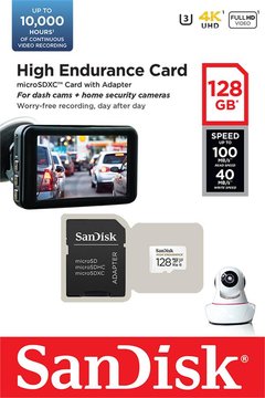 Карта пам'яті SanDisk microSD 128GB C10 UHS-I U3 V30 R100/W40MB/s High Endurance (SDSQQNR-128G-GN6IA) SDSQQNR-128G-GN6IA фото