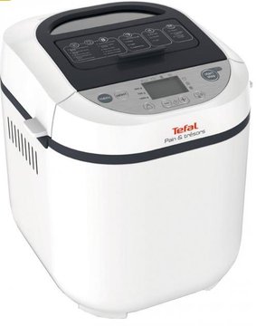 Хлібопічка Tefal Pain&Tresor Pain&Tresor 700Вт, програм-1, макс.вага -1кг, форма-прямокутник, пластик, білий - Уцінка PF250135 фото