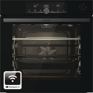 Духовой шкаф Gorenje электрический, 77л, A+, пар, дисплей, 300°C, Wi-Fi, черный BSA6747A04BGWI фото